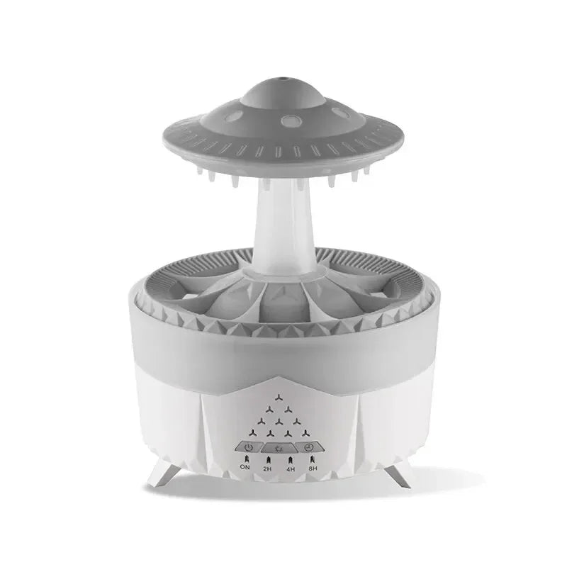 UFO Raindrop Humidifier Water Drop Air Humidifier USB Aromatherapy Essential Oils Aroma Air Diffuser Household Mist Maker Home D - Aroma Terra